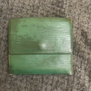 Louis Vuitton Green Epi Leather Bifold Wallet